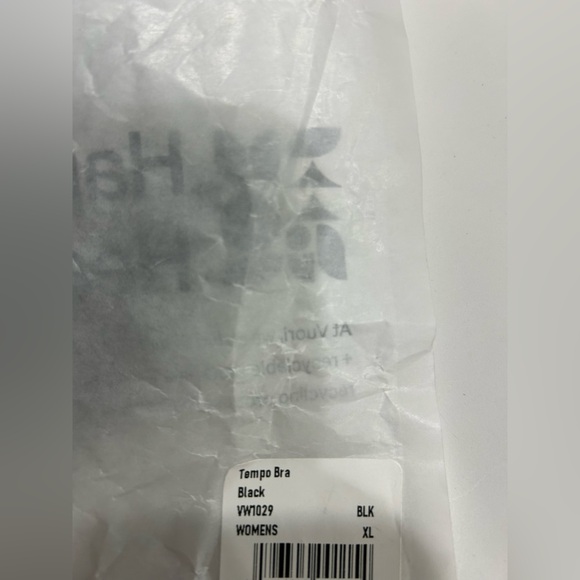 Vuori Women's XL Tempo Sports Bra Black NWT Active Strap Detail Stretch Fabric - Picture 7 of 8